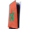 Morocco Flag Distressed PS5 Digital Edition Console Skin